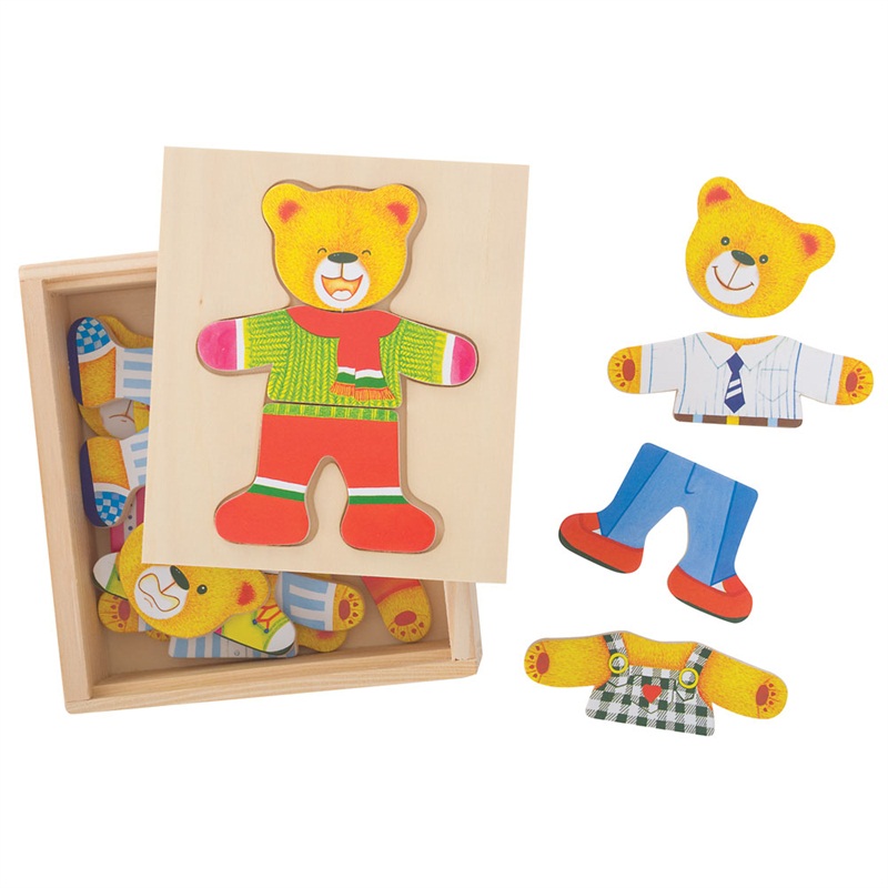 Bigjigs Toys Puzle de vestir Señor Oso