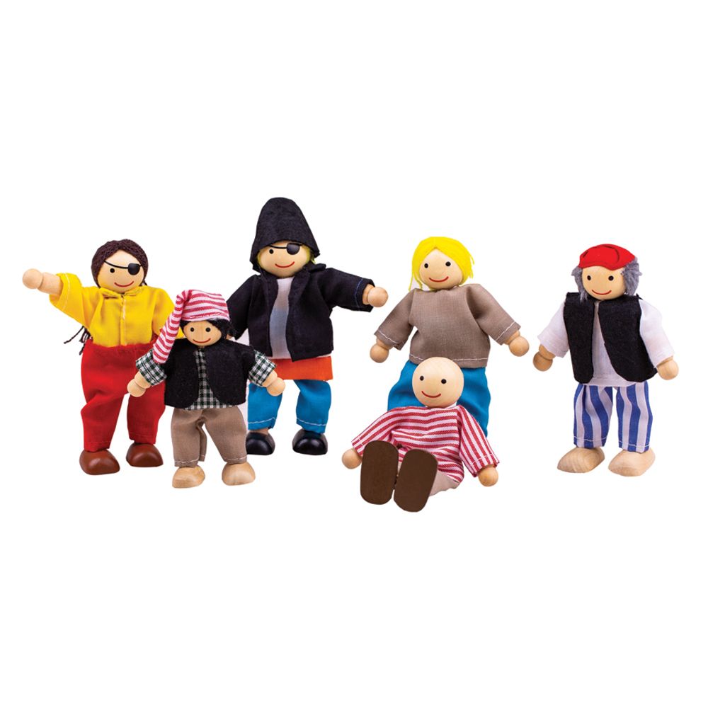 Bigjigs Toys Set pirati 6 pz