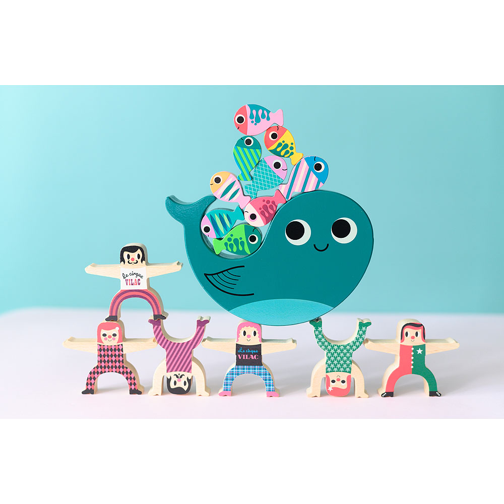 Vilac Juego de equilibrio de motricidad fina Ballena - Imagen 5