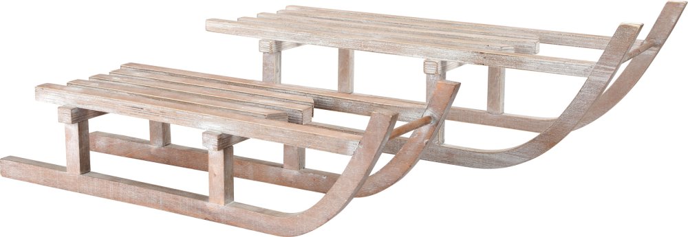 small foot Decoración de Madera Trineos Grandes y Pequeños