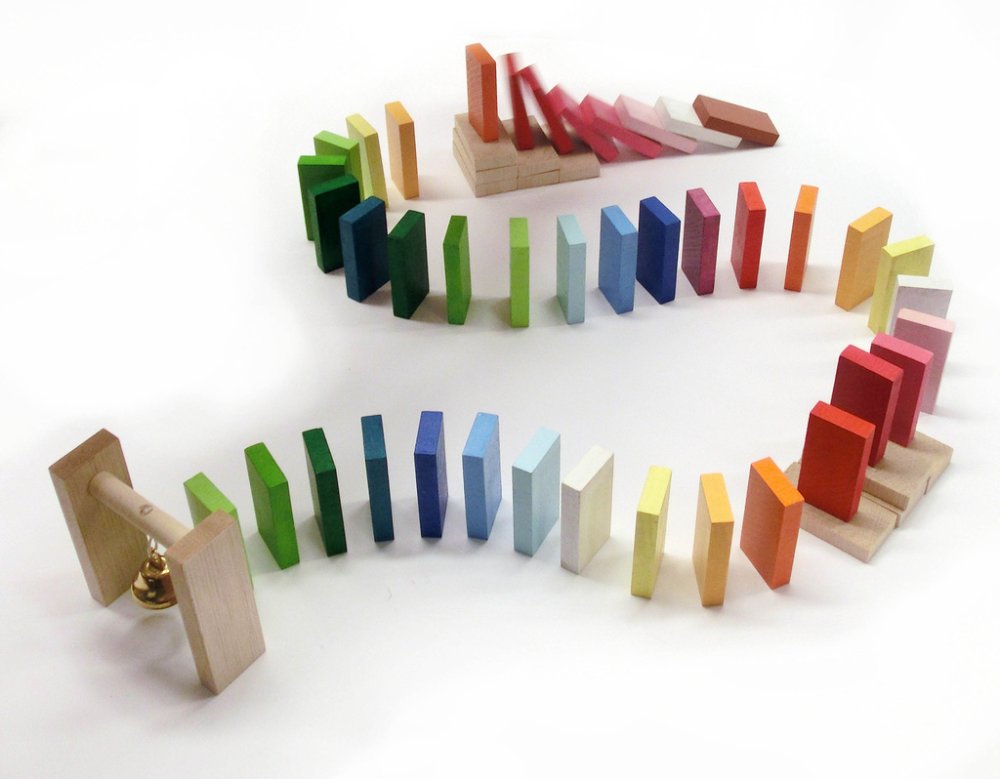 Detoa Pista de dominó con campana