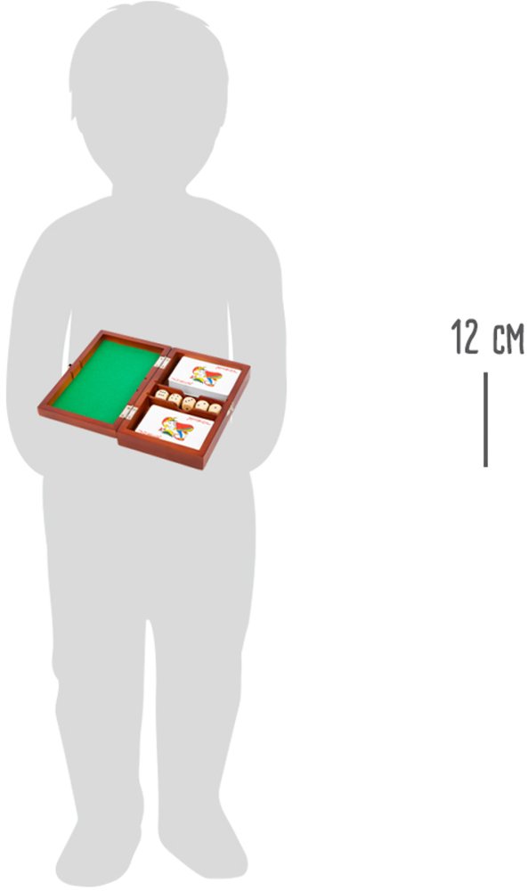 small foot Dés et cartes à jouer dans une boîte en bois – Image 4