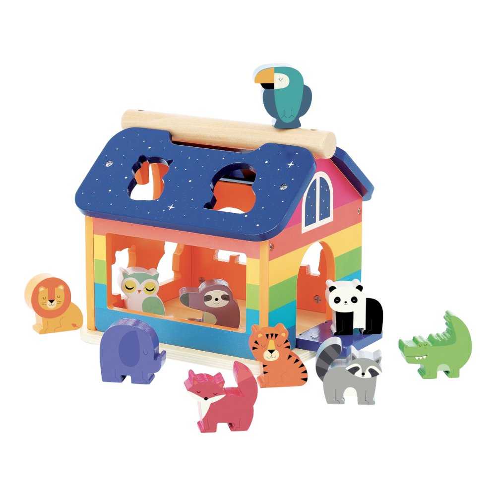 Vilac Steckspiel Regenbogenhaus – Bild 4