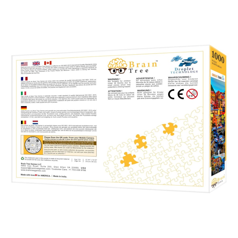 Brain Tree Puzzle Cinque Terre 1000 elementów - obrazek 7