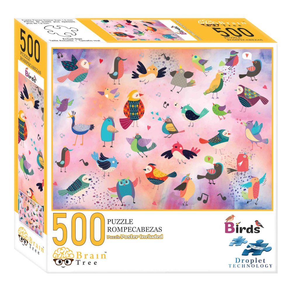 Brain Tree Puzzle Bajkowe ptaki 500 elementów