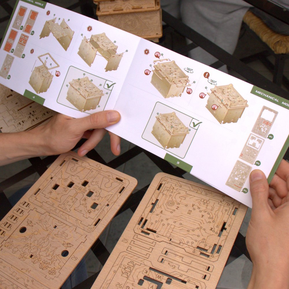 EscapeWelt 3D Holzpuzzle Orbitale Box – Bild 7