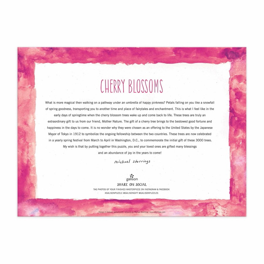 Galison Puzzle Blühende Kirschbäume 1000 Teile – Bild 4