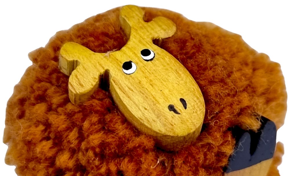 2Kids Toys Drewniany magnes duży pompon Żyrafa - obrazek 3