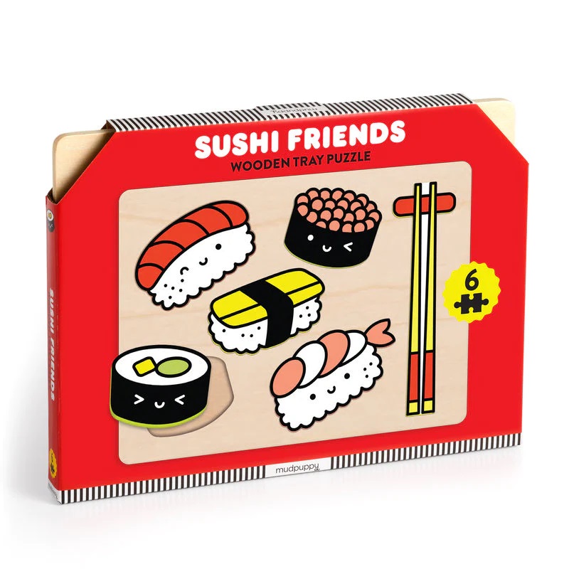Mudpuppy Puzzle de Madera Amigos Sushi