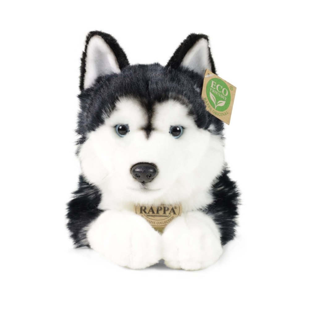Rappa Peluche cane husky 36 cm ECO-FRIENDLY - immagine 3