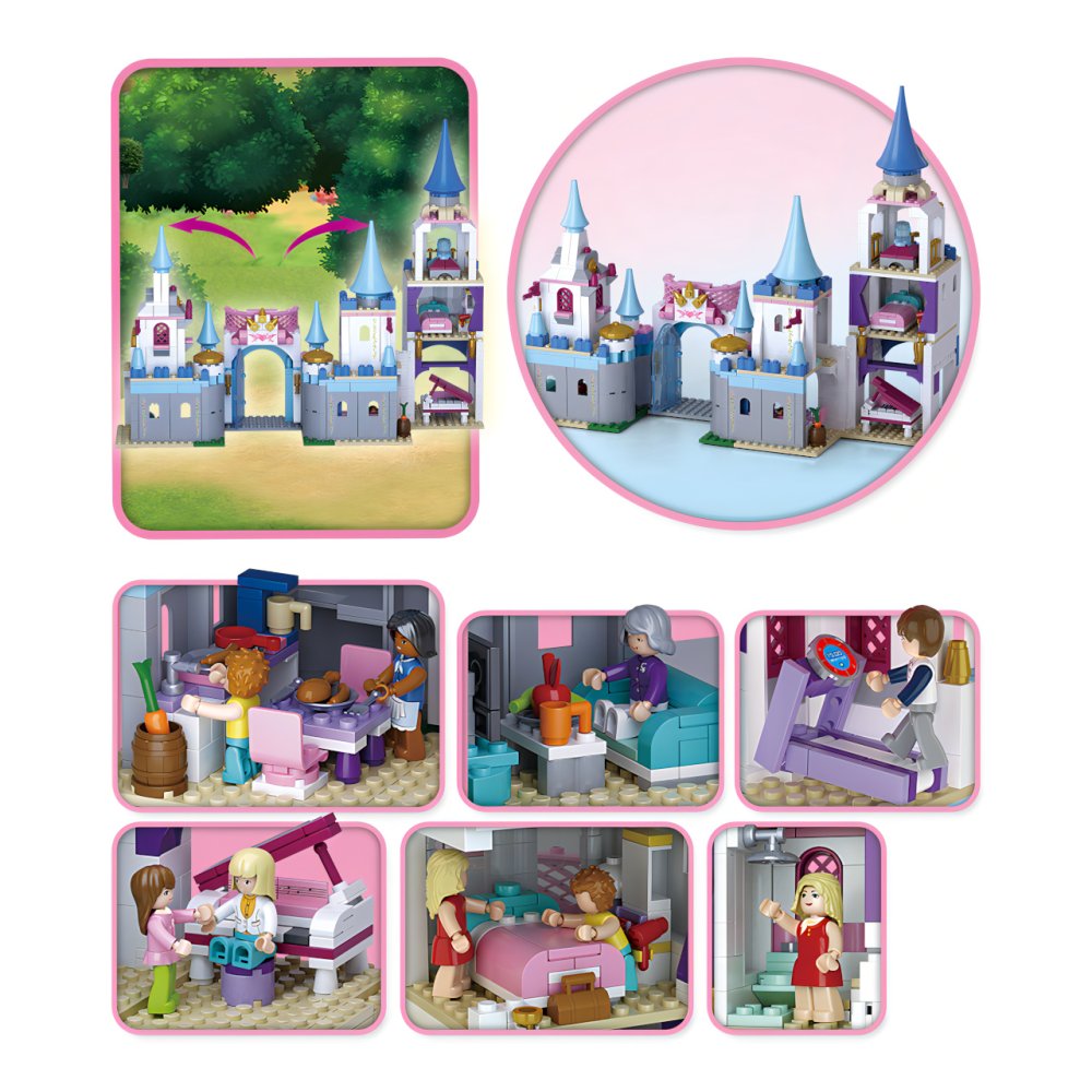 Sluban Girls Dream Holidays M38-B0610 Romantikus kastély - Image 6