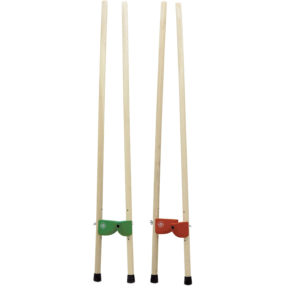 Zancos de madera Vilac rojos 130cm - Imagen 3