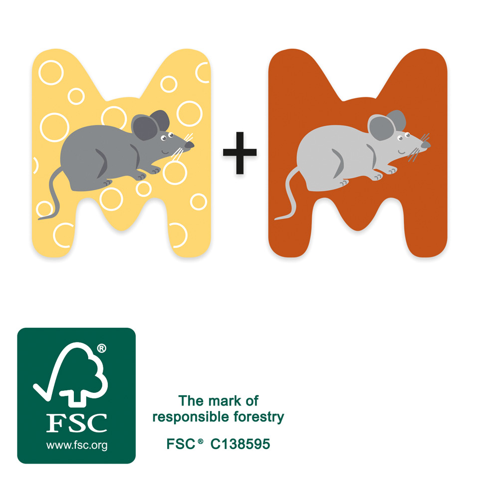 small foot Fa betű M