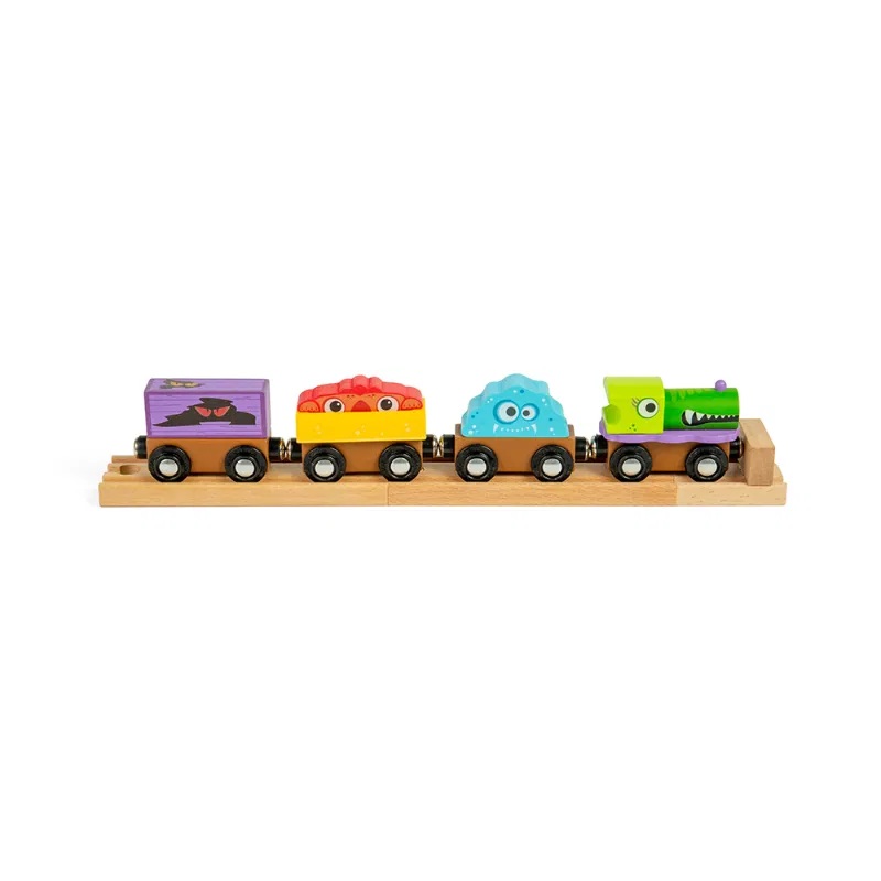 Bigjigs Rail Train en Bois Monstres