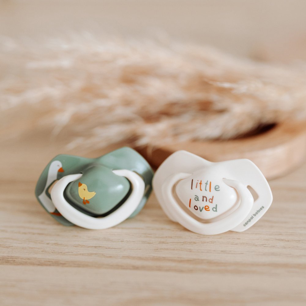 CANPOL BABIES Sucette silicone symétrique Light touch Goose 6-18m, 2 pièces – Image 3