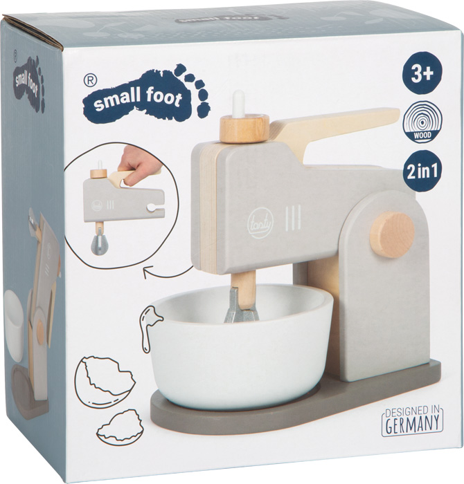 small foot Küchenmaschine aus Holz 2 in 1 Tasty grau – Bild 3