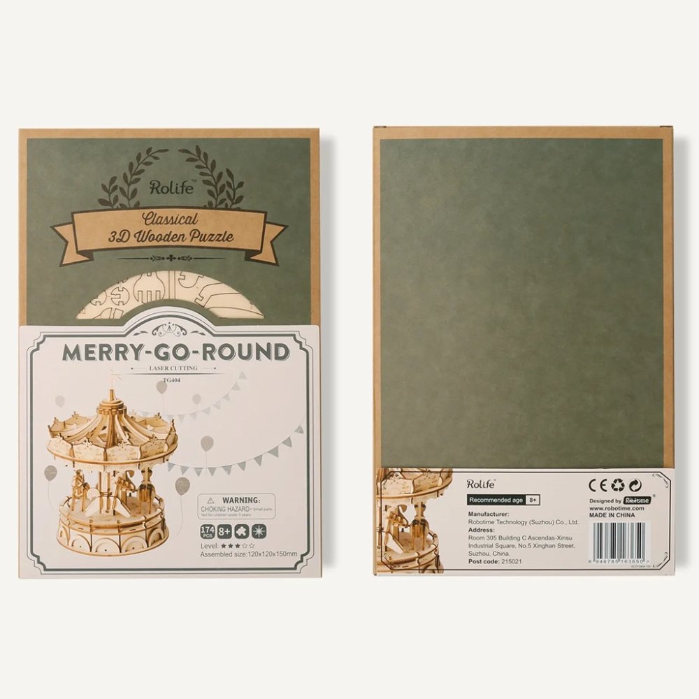 RoboTime 3D fa építőjáték Vidám körhinta - Image 6