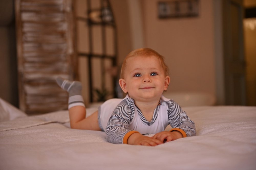 Body smanicato DR a righe Outlast® - orso bianco/riga bianco nero 86 - immagine 7