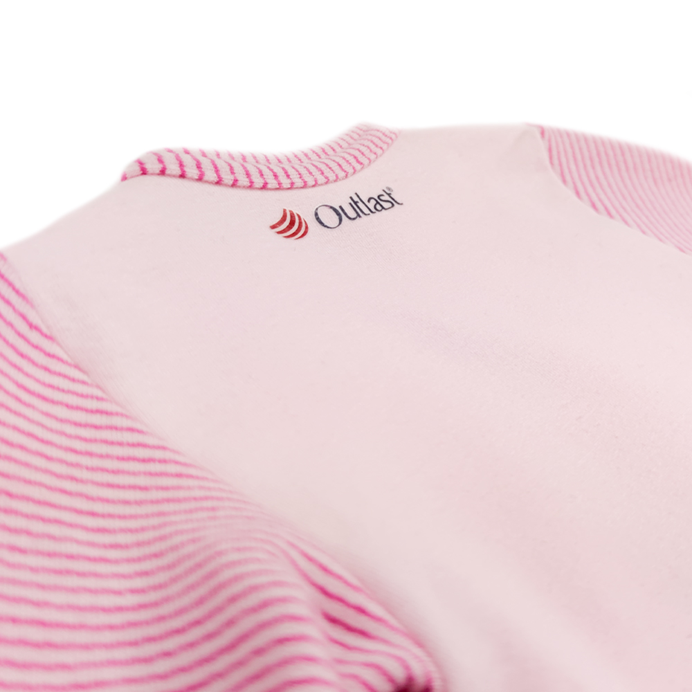 Wickelbody DR Outlast® - rosa baby/Streifen 62 – Bild 4
