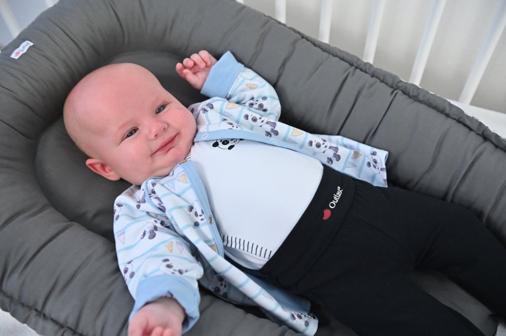 Veste doublée Outlast® - panda/violet clair 62-68 – Image 4