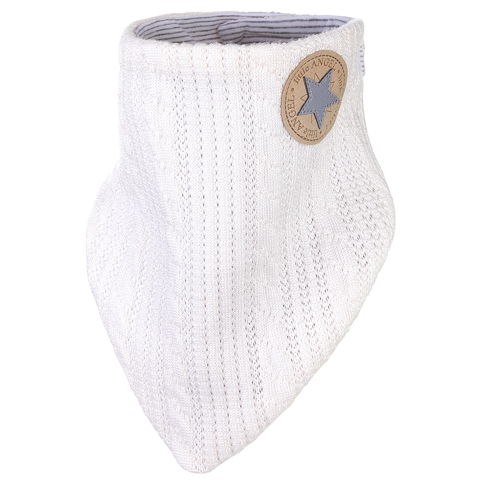 Pañuelo para el cuello con forro Outlast® - Blanco roto/raya jaspeada blanco grisáceo