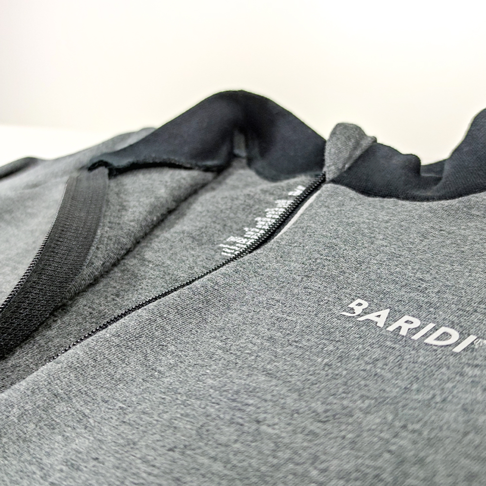 Sudadera REFLEX smock con cremallera Outlast® - jaspeado gris oscuro 134 - Imagen 4