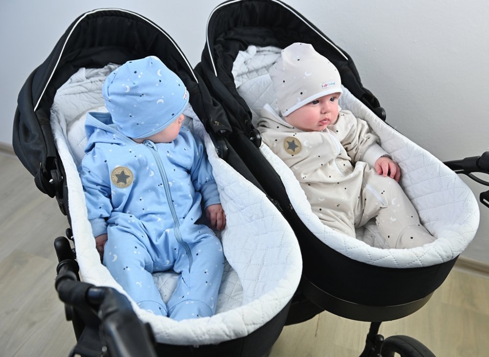 Mono con forro BIO DR Outlast® - estrellas beige/blanco 62 - Imagen 5