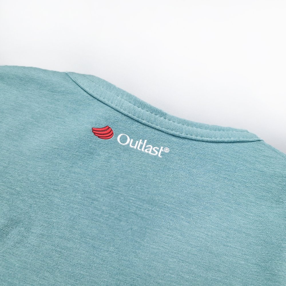 Camiseta fina MC dibujo Outlast® - liquen oscuro-coche 128 - Imagen 4