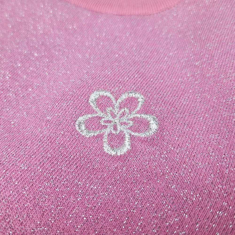 Vestido sudadera cálido - rosa brillante 122 - Imagen 4