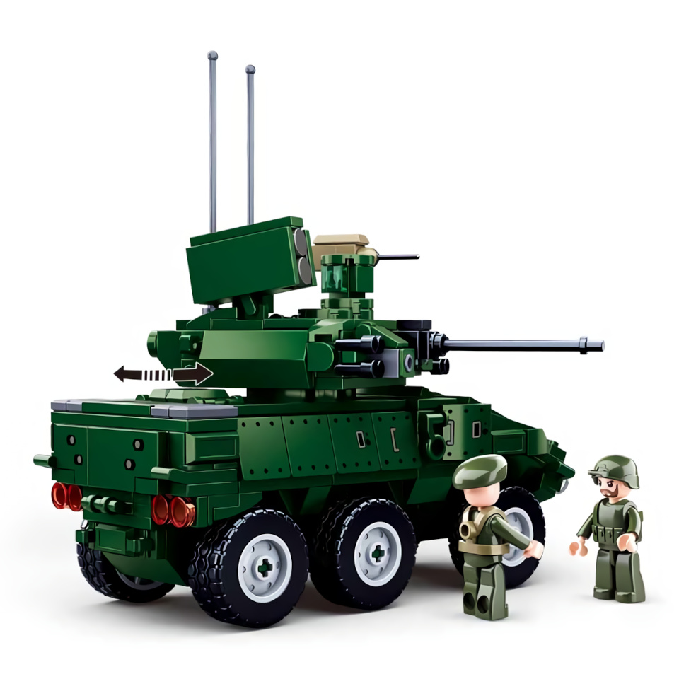 Sluban Model Bricks M38-B0753 Obrněné bojové vozidlo 6x6 EBRC Jaguar (obrázek 4)