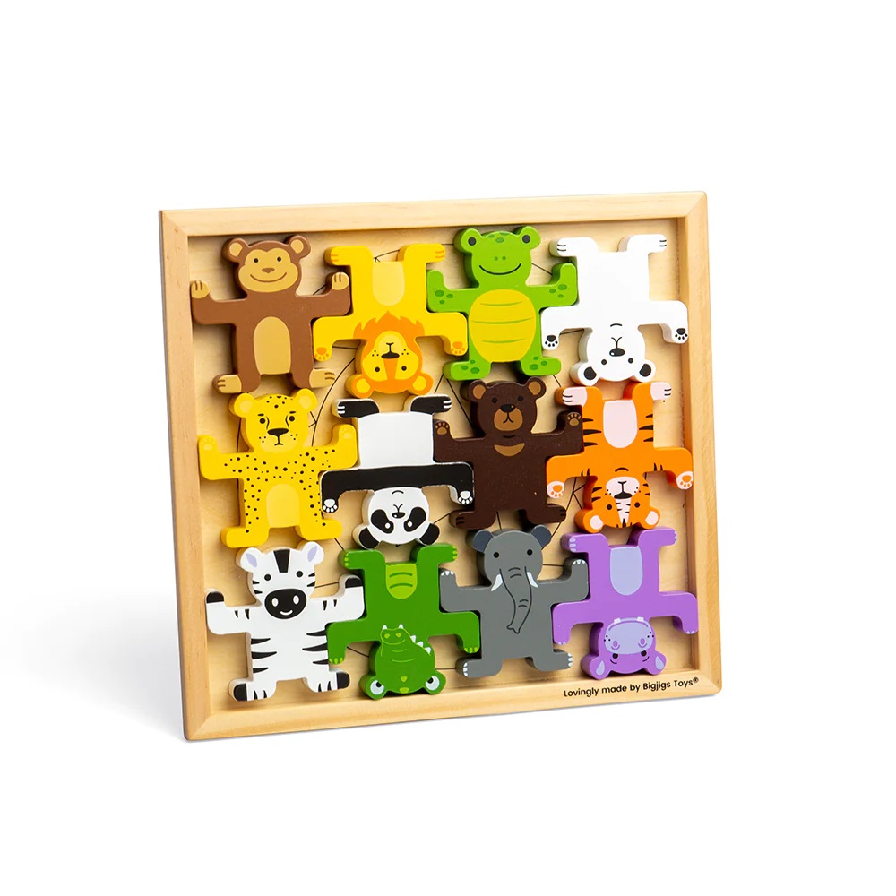 Bigjigs Toys Motorická balanční hra Divoká zvířata (obrázek 2)