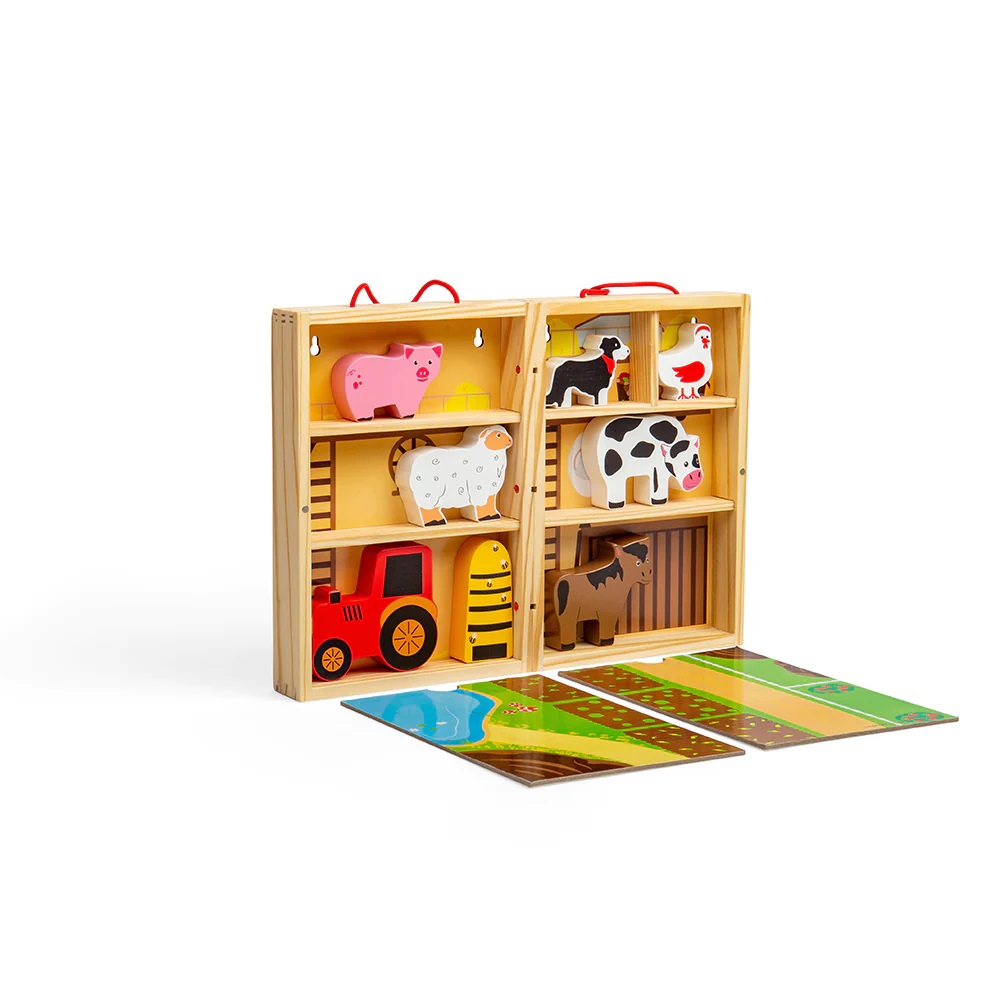 Bigjigs Toys Krabička na hraní farma zvířat (obrázek 5)