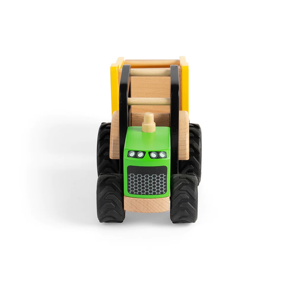 Tidlo Dřevěný traktor s přívěsem (obrázek 4)