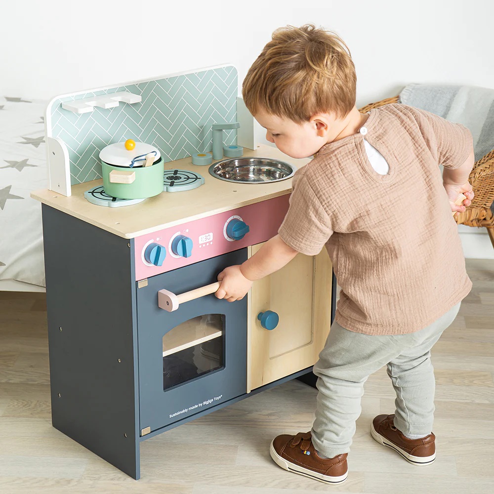 Bigjigs Toys Dětská kuchyňka ve skandinávském stylu (obrázek 5)