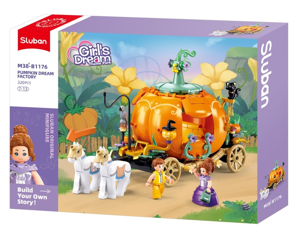 Sluban Girls Dream Pumpkin M38-B1176 Kouzelný dýňový kočár (obrázek 4)