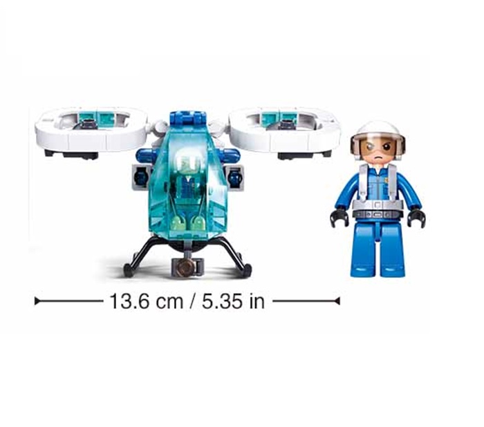 Sluban Metropolis M38-B1217C Vrtulník Air Patrol: Vzdušná hlídka (obrázek 2)