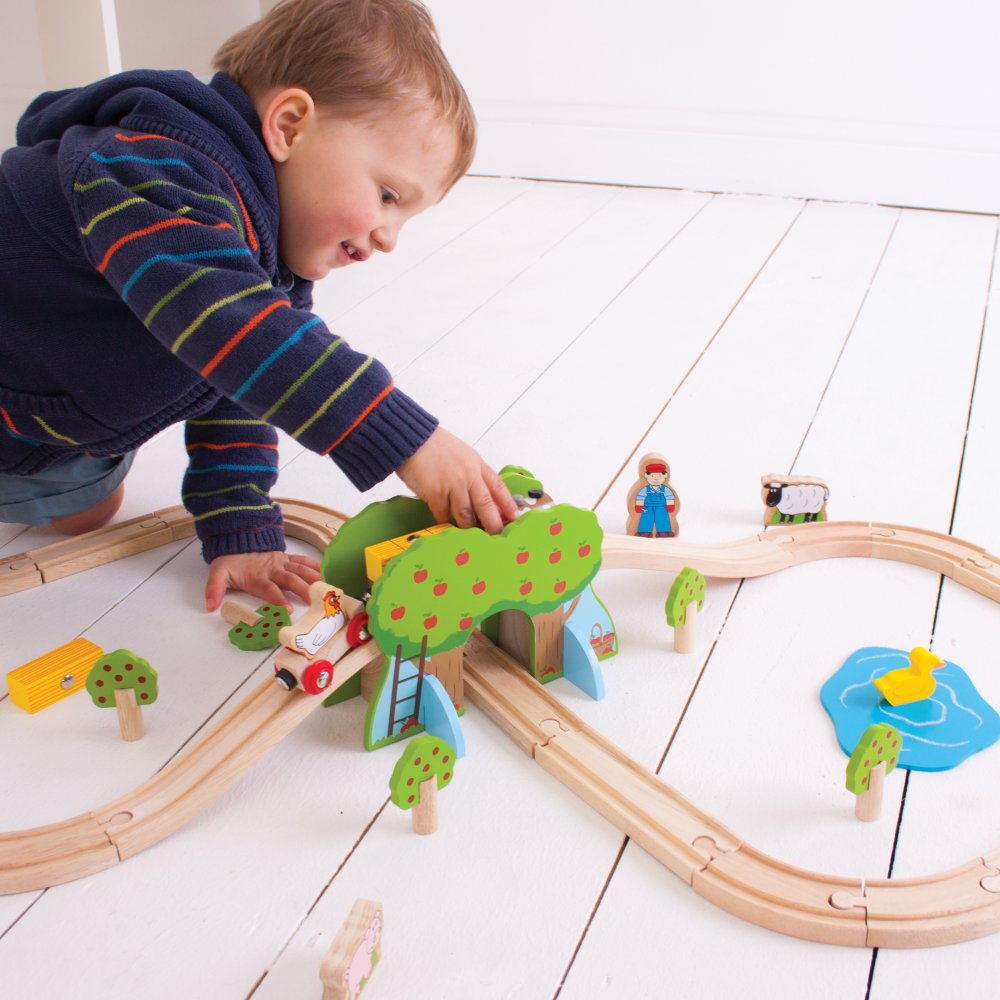 Bigjigs Rail Dřevěná vláčkodráha farma (obrázek 5)