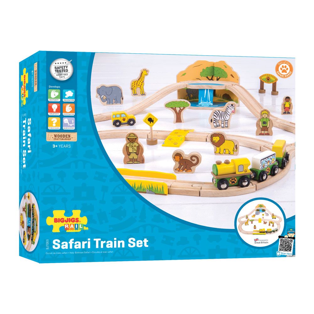 Bigjigs Rail Dřevěná vláčkodráha Safari (obrázek 10)