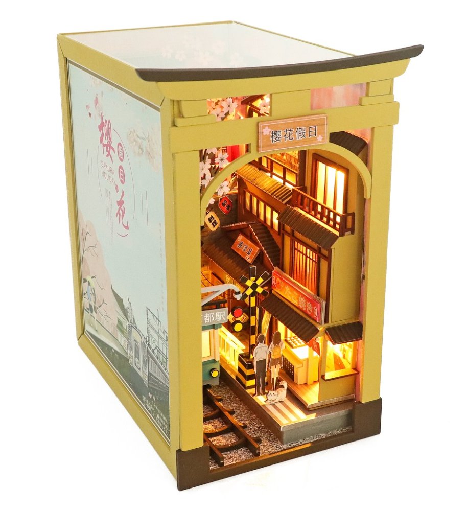 2Kids Toys Zarážka na knihy Miniatura domečku Sakurové prázdniny