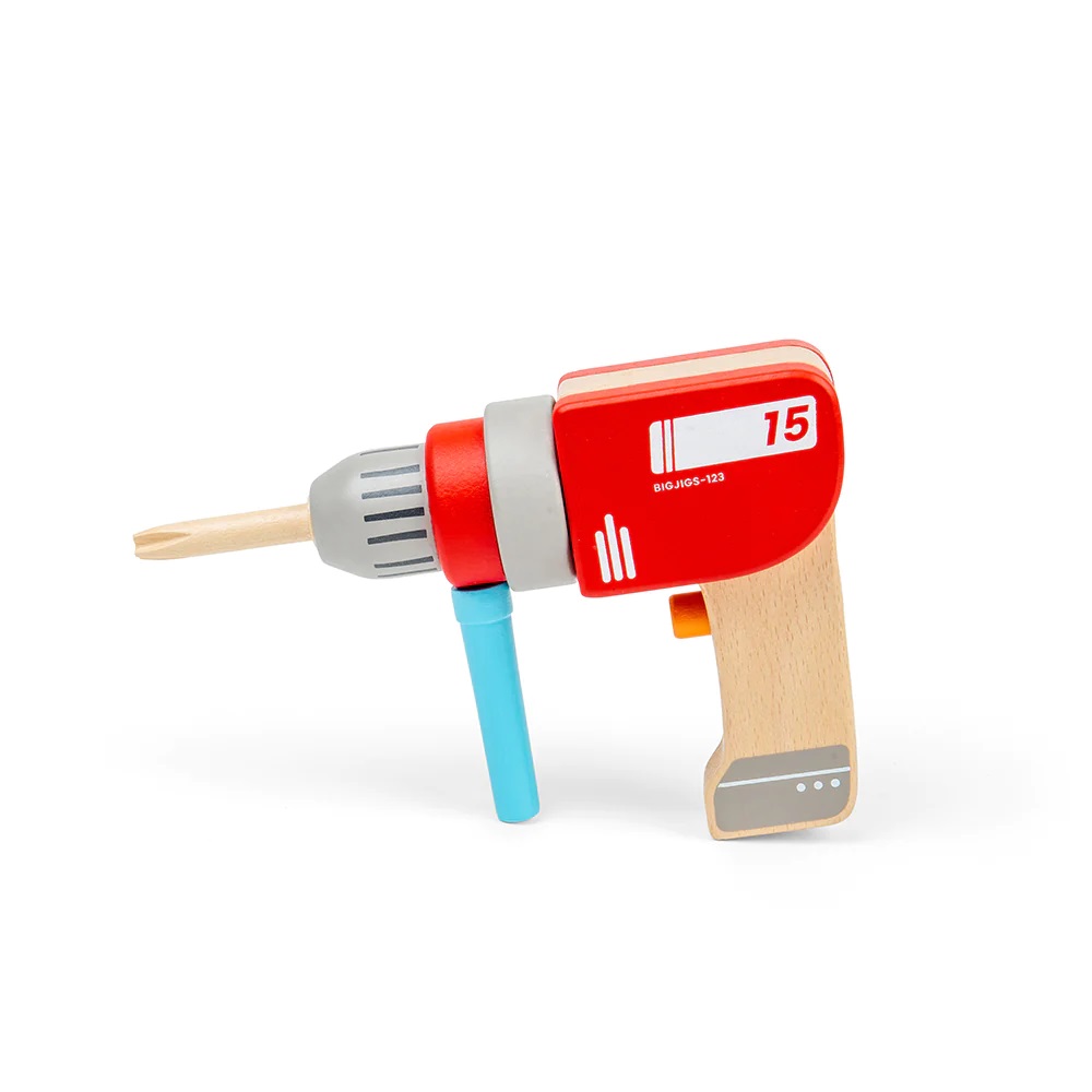 Bigjigs Toys Dřevěná vrtačka (obrázek 8)