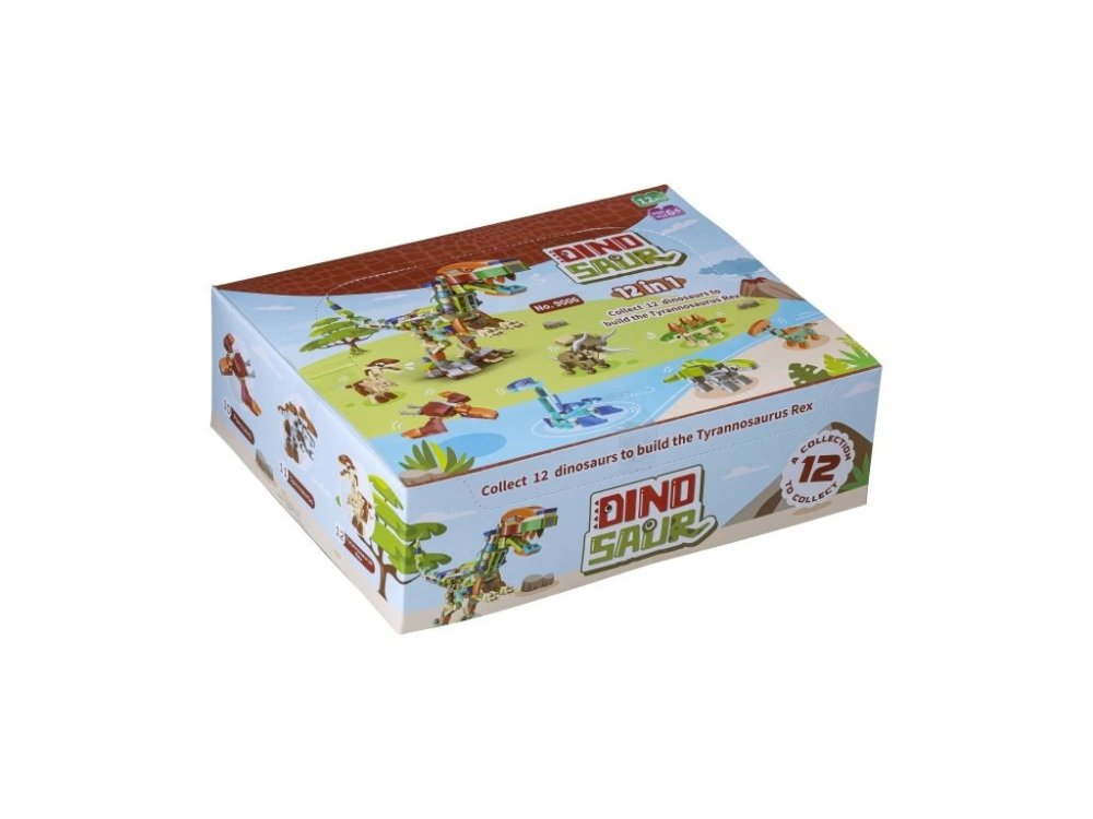 L-W Toys Set kostek Dinosaurus 12 v 1 (obrázek 4)