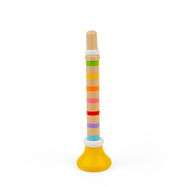 Bigjigs Toys Trumpetka 1 ks žlutá