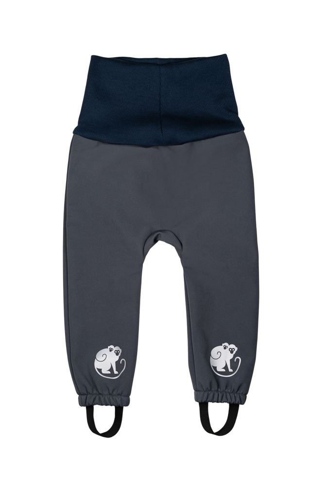 Pantaloni Regolabili Softshell Per Bambini Monkey Mum® Con Membrana - Gita Misteriosa 110/116