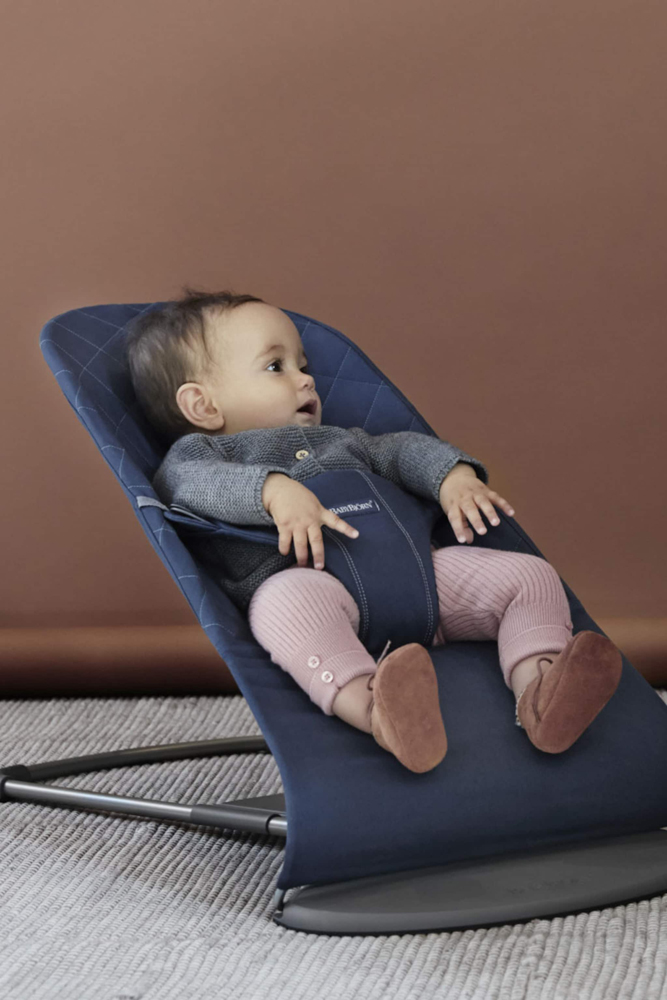 BABYBJÖRN Leżak Bliss Cotton, granatowy - obrazek 6