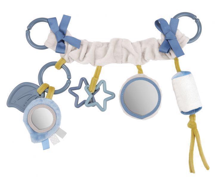 CANPOL BABIES Kinderwagen/autostoel Hangspeelgoed Pastel Friends Grijs