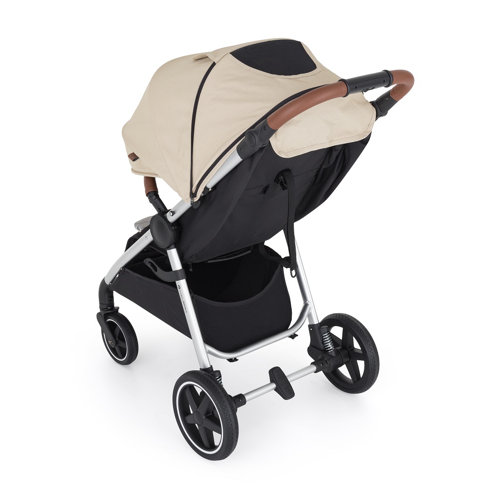 PETITE&MARS Sportkinderwagen Royal2 Silver Sahara Beige + PETITE&MARS Tasche Jibot GRATIS