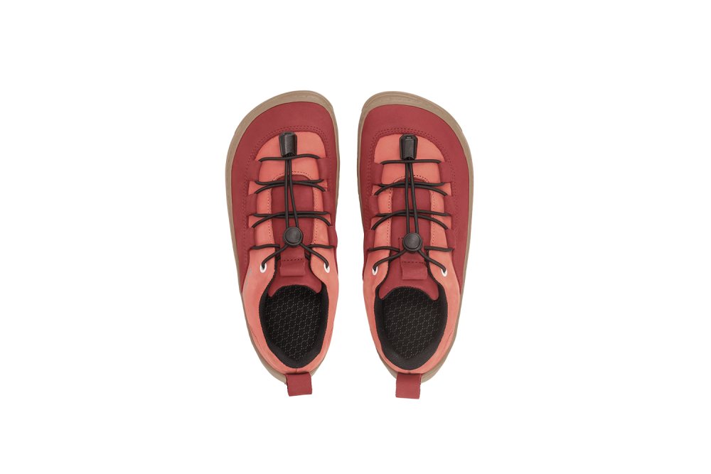 Dětské Barefoot Tenisky Be Lenka Xplorer - Dark Red & Coral Red 25