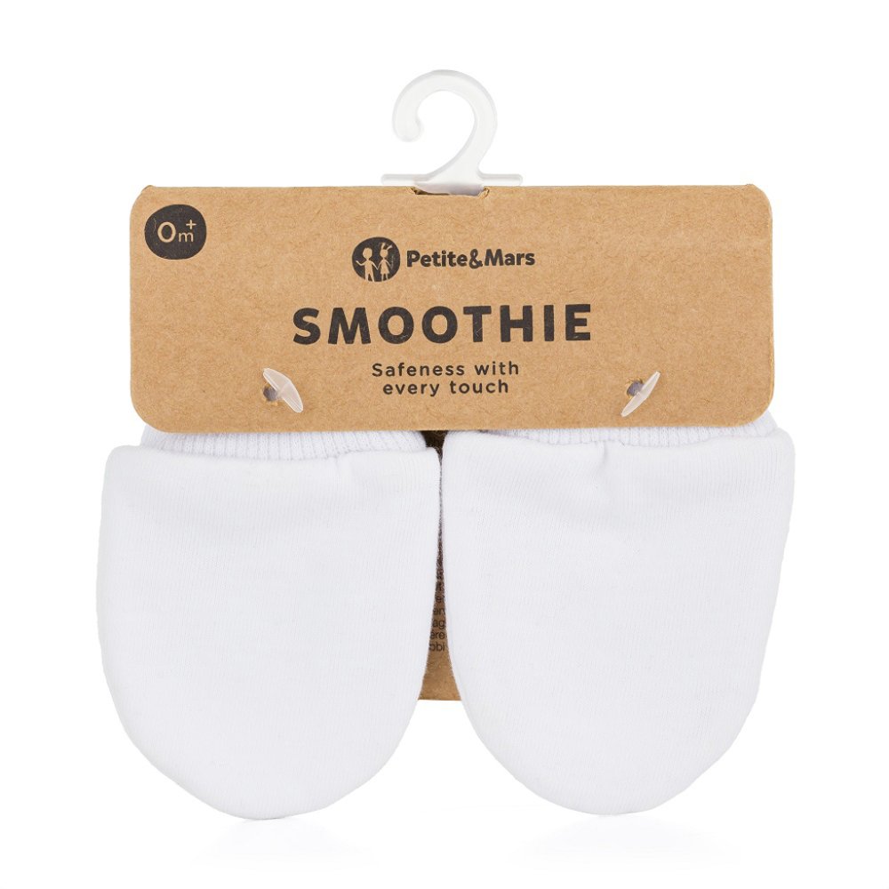PETITE&MARS Gants Bébé Smoothie Infinity Blanc