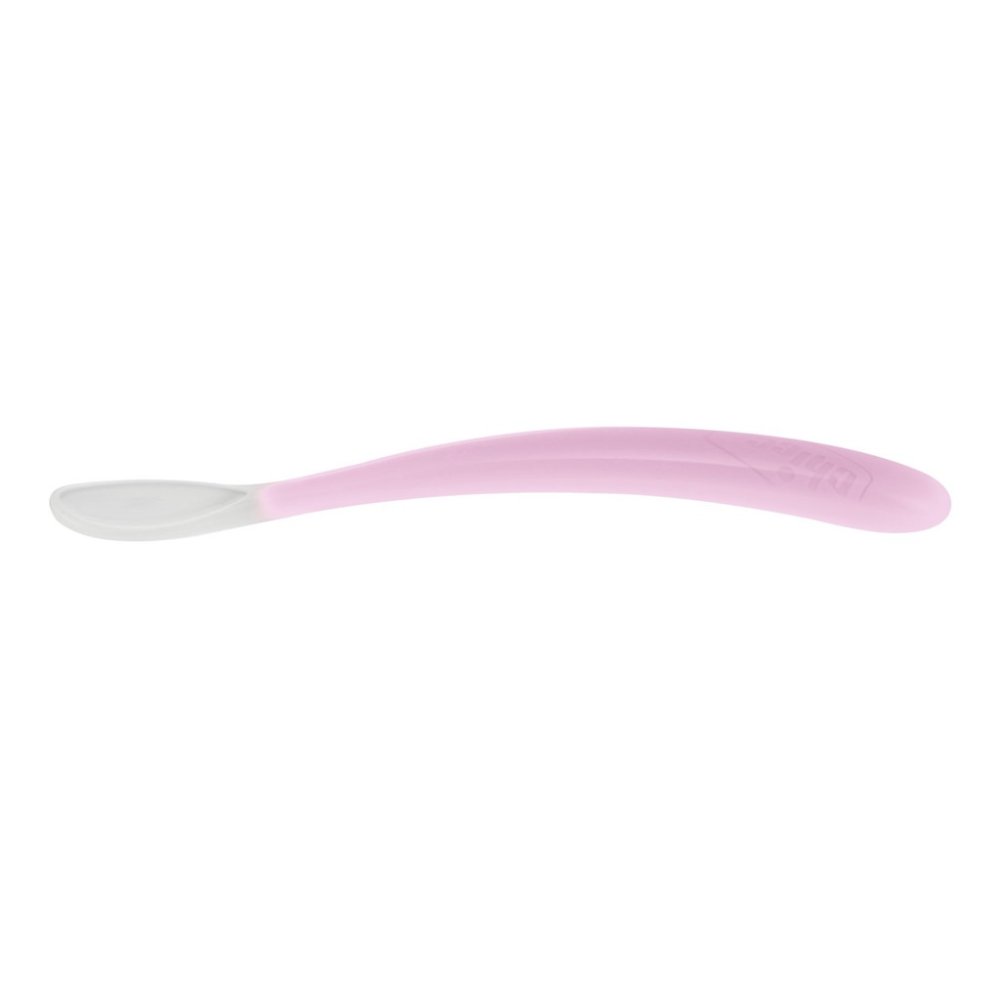CHICCO Spoon szilikon 2 db rózsaszín 6m+ - Image 3