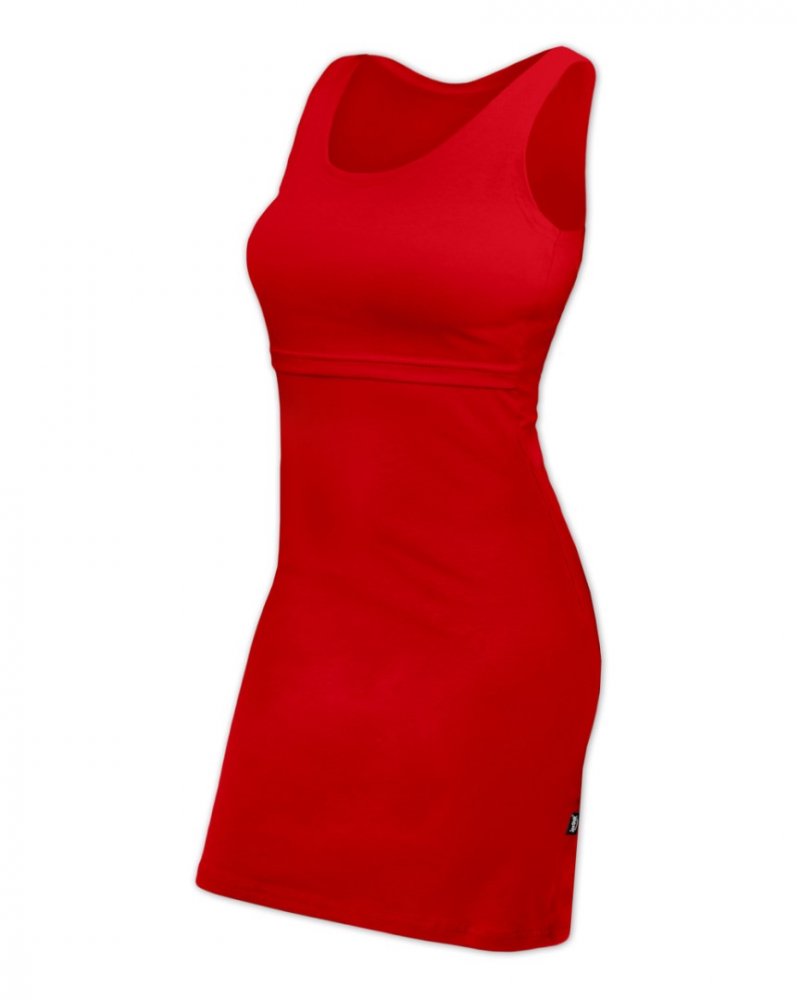 Robe d'allaitement ELENA, sans manches, rouge L/XL